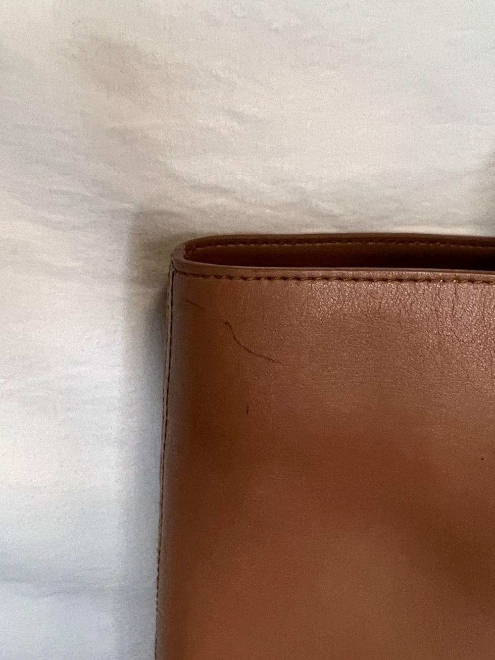 Madewell Cognac Brown Plant Based Faux Leather . - Picture 5 of 12
